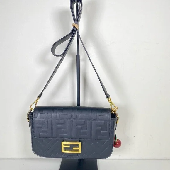 Designer Style Baguette Crossbody Bag - Picture 1 of 7